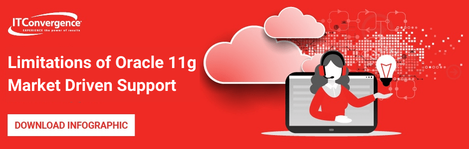 Limitations of Oracle Market Driven Support 11g